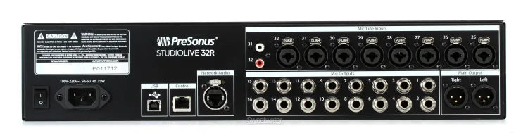 PreSonus StudioLive 32R 32-channel Rackmount Digital Mixer