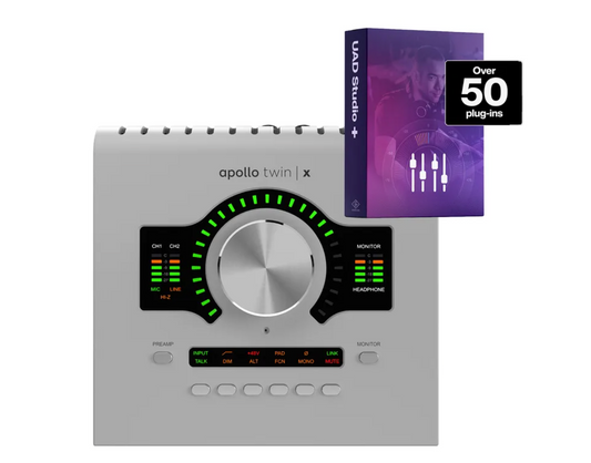 Universal Audio Apollo Twin X DUO Gen 2 and Studio+ Edition Bundle