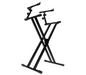 On-Stage KS7292 Double-X Ergo Lok Keyboard Stand with 2nd Tier