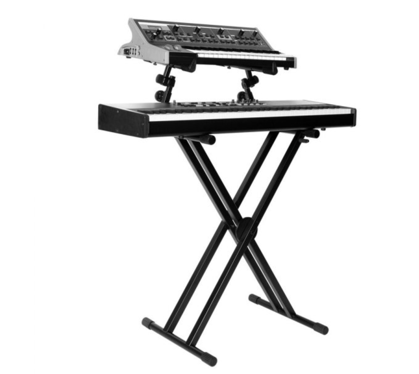 On-Stage KS7292 Double-X Ergo Lok Keyboard Stand with 2nd Tier
