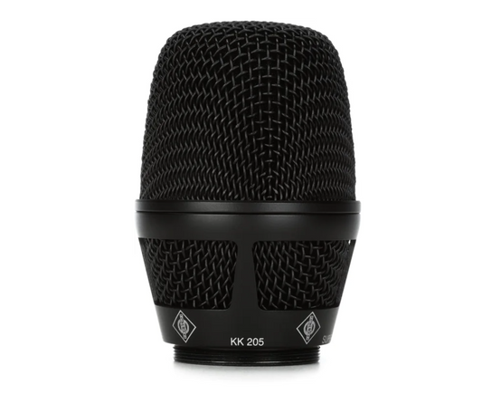 Neumann KK 205 BK Supercardioid Microphone Capsule Head for Sennheiser Wireless Handheld Transmitters - Black