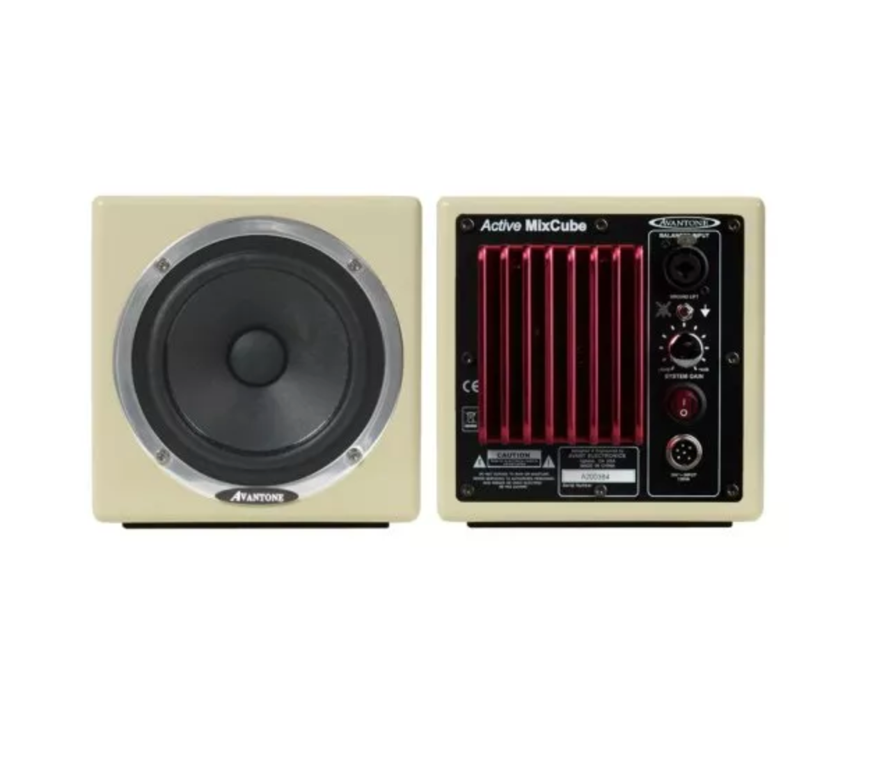 Avantone Pro Active MixCubes 5.25 inch Powered Studio Monitor Pair - Retro Cream